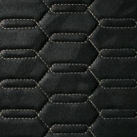 Замша искусственная стёганая «intipi» Lamborghini (чёрный/бежевый, ширина 1.35 м, толщина 5.9 мм)