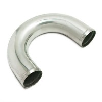 Алюминиевая труба ∠180° Ø70 мм (длина 300 мм)