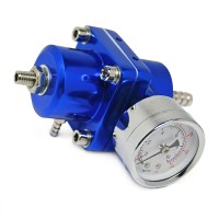 Регулятор давления топлива с манометром (синий)