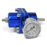 Регулятор давления топлива с манометром (синий)
