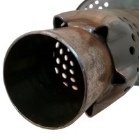 Глушитель «belais» тихий, вход Ø51 мм - выход Ø51 мм, овал 160*240 мм, длина 500 мм (нержавеющая сталь)