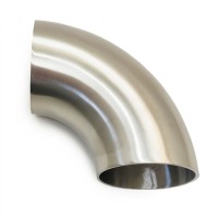 Отвод полированный Ø57, угол 90° (толщина стенки 1.5 мм, нержавеющая сталь AISI 304)